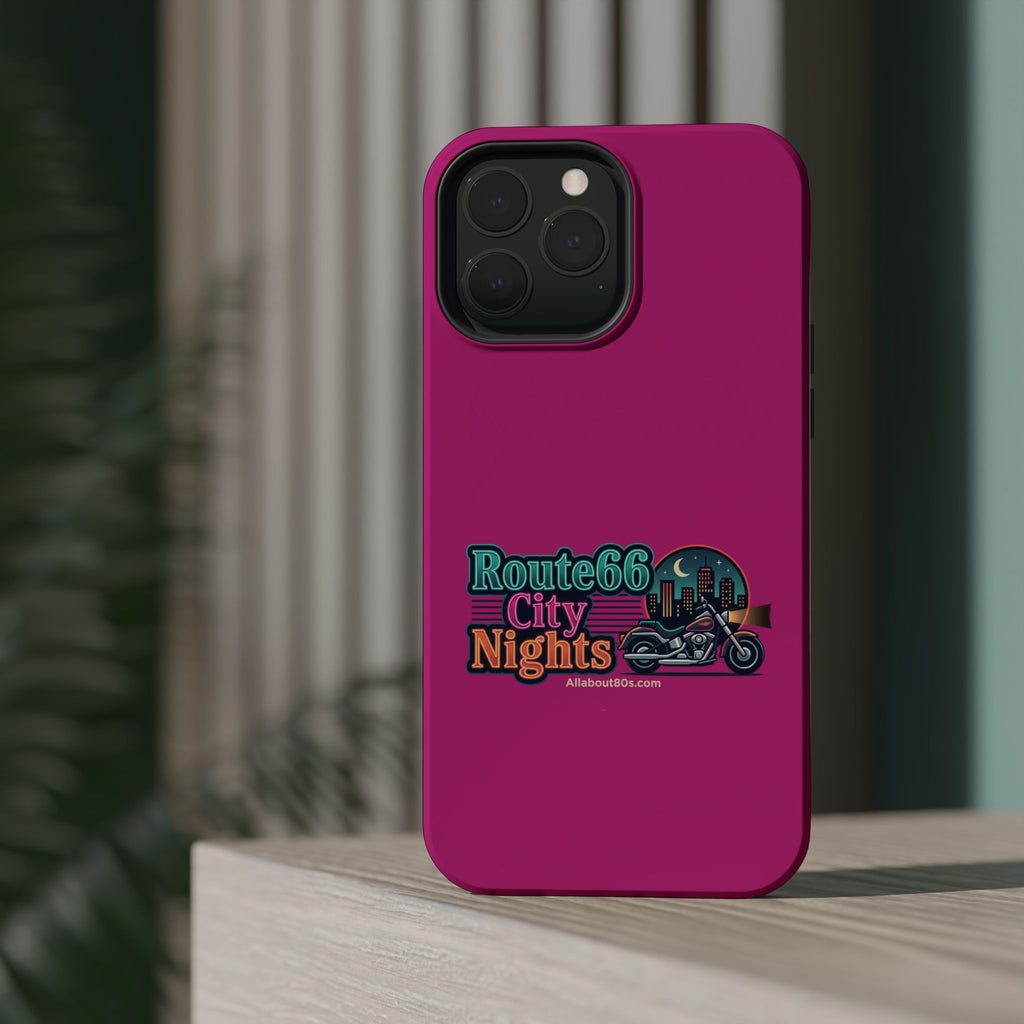 Phone Case — 'Route 66 City Nights' Magnetic Impact-Resistant Case
