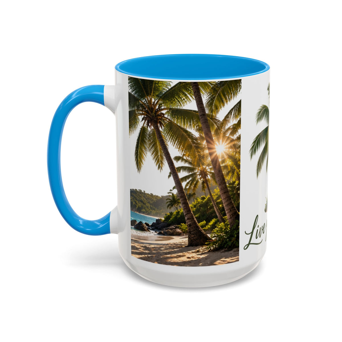 Live Your Dreams Palm Tree Mug