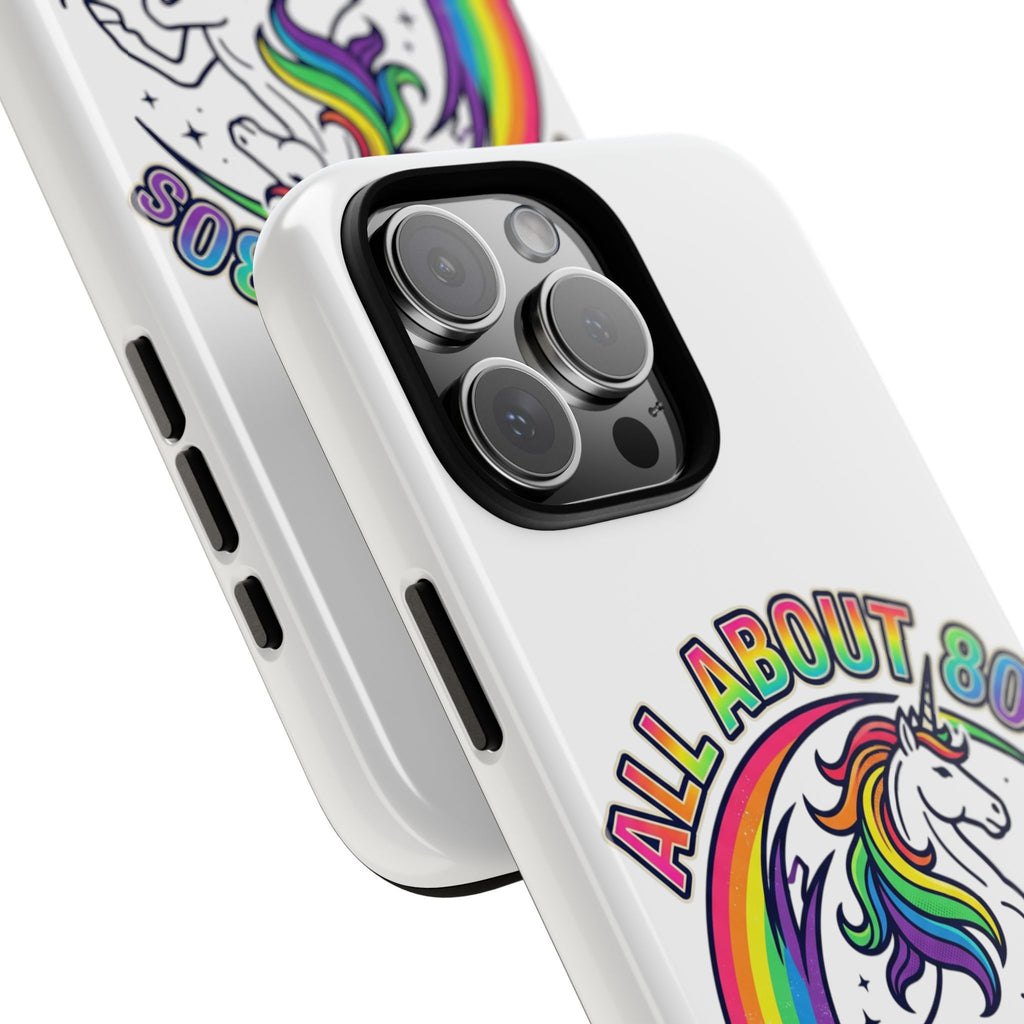 All About 80s Rainbow Unicorn Phone Case