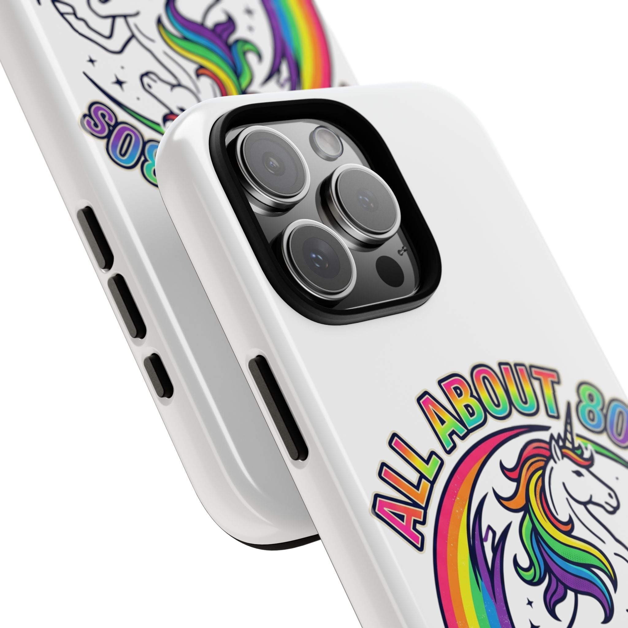 All About 80s Rainbow Unicorn Phone Case