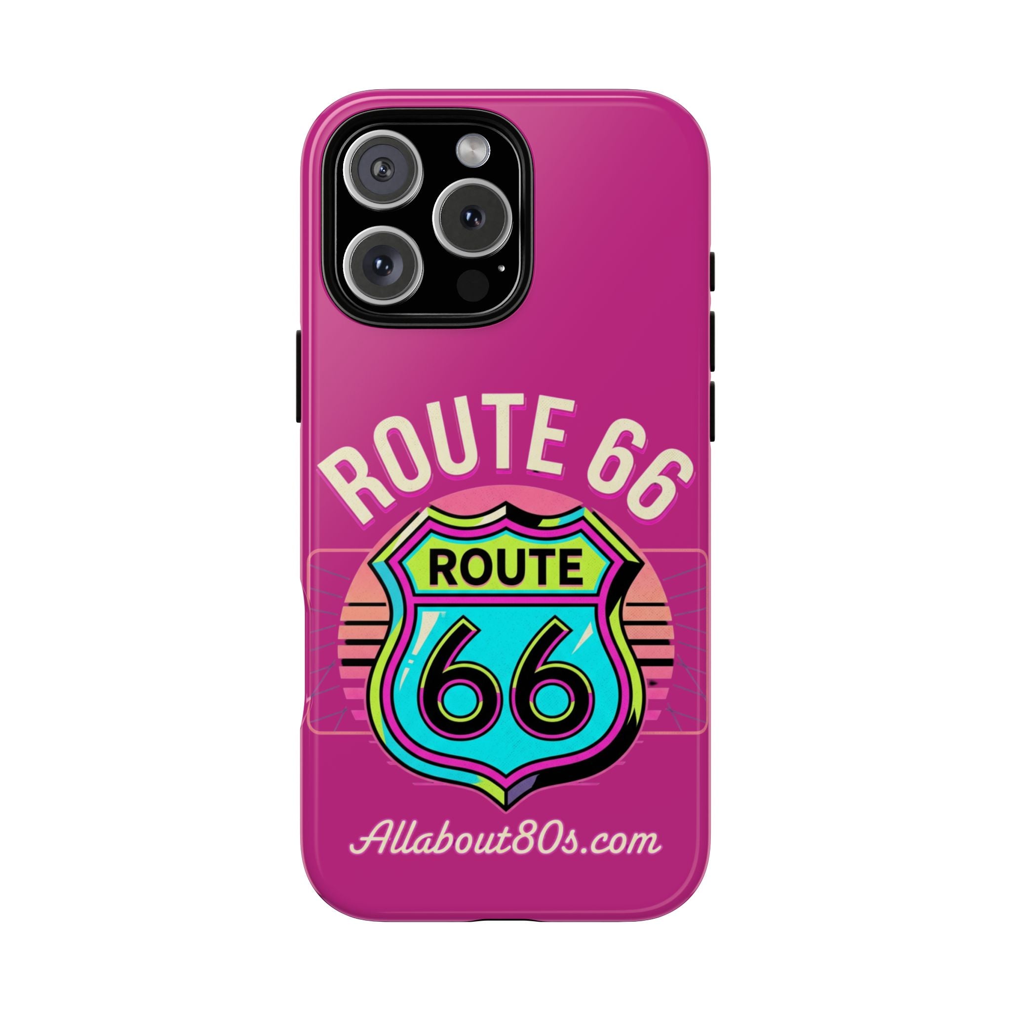 Route 66 Phone Case — Retro Neon Road Trip iPhone Cover