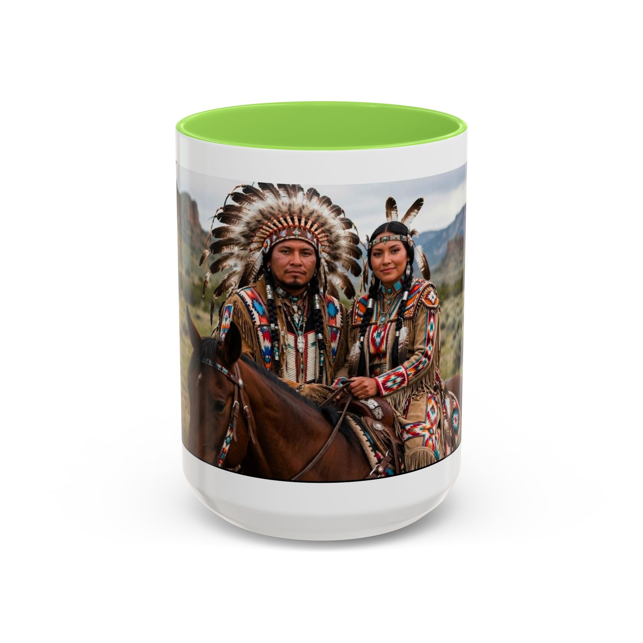 Native American Couple Photo Coffee Mug (11oz/15oz)