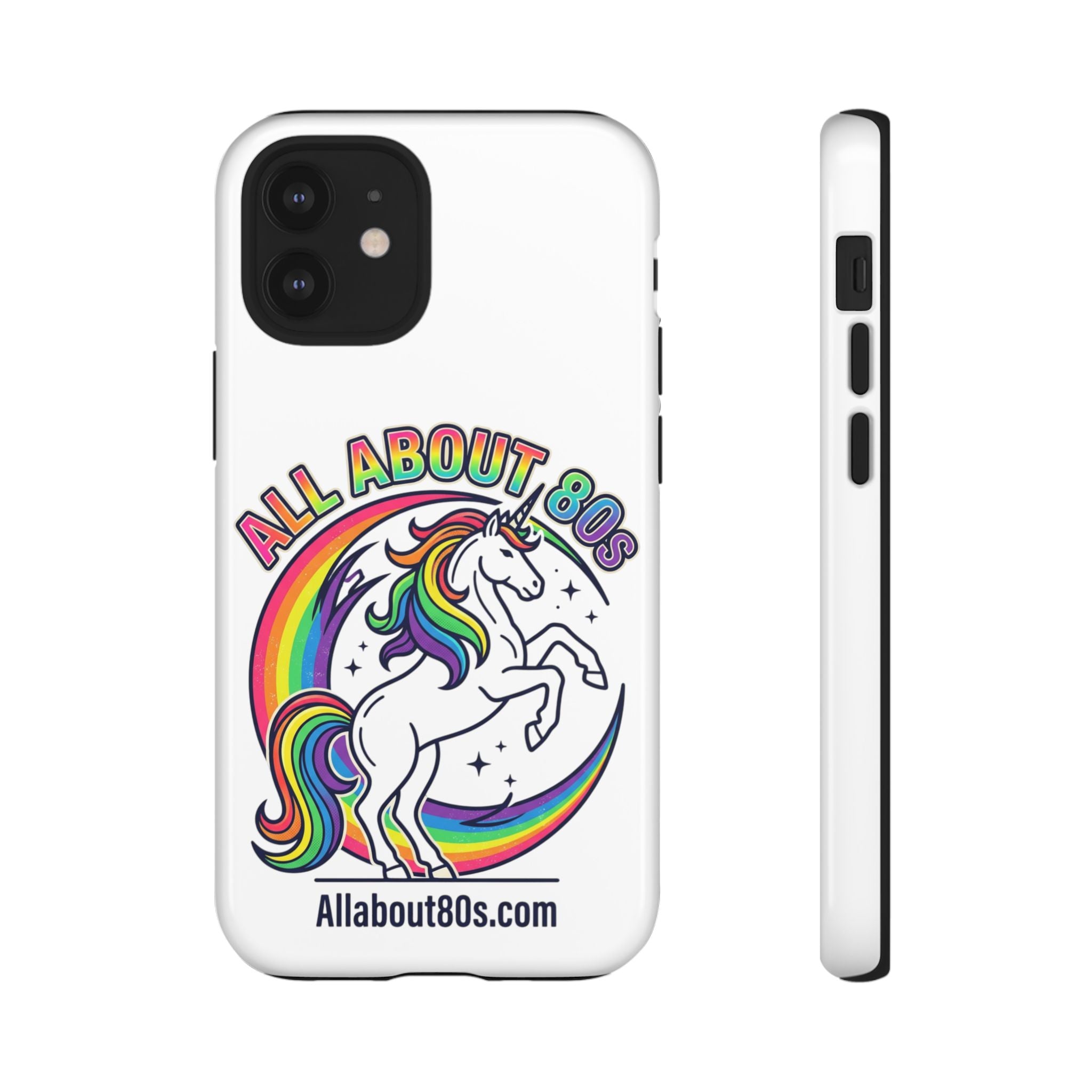 All About 80s Rainbow Unicorn Phone Case