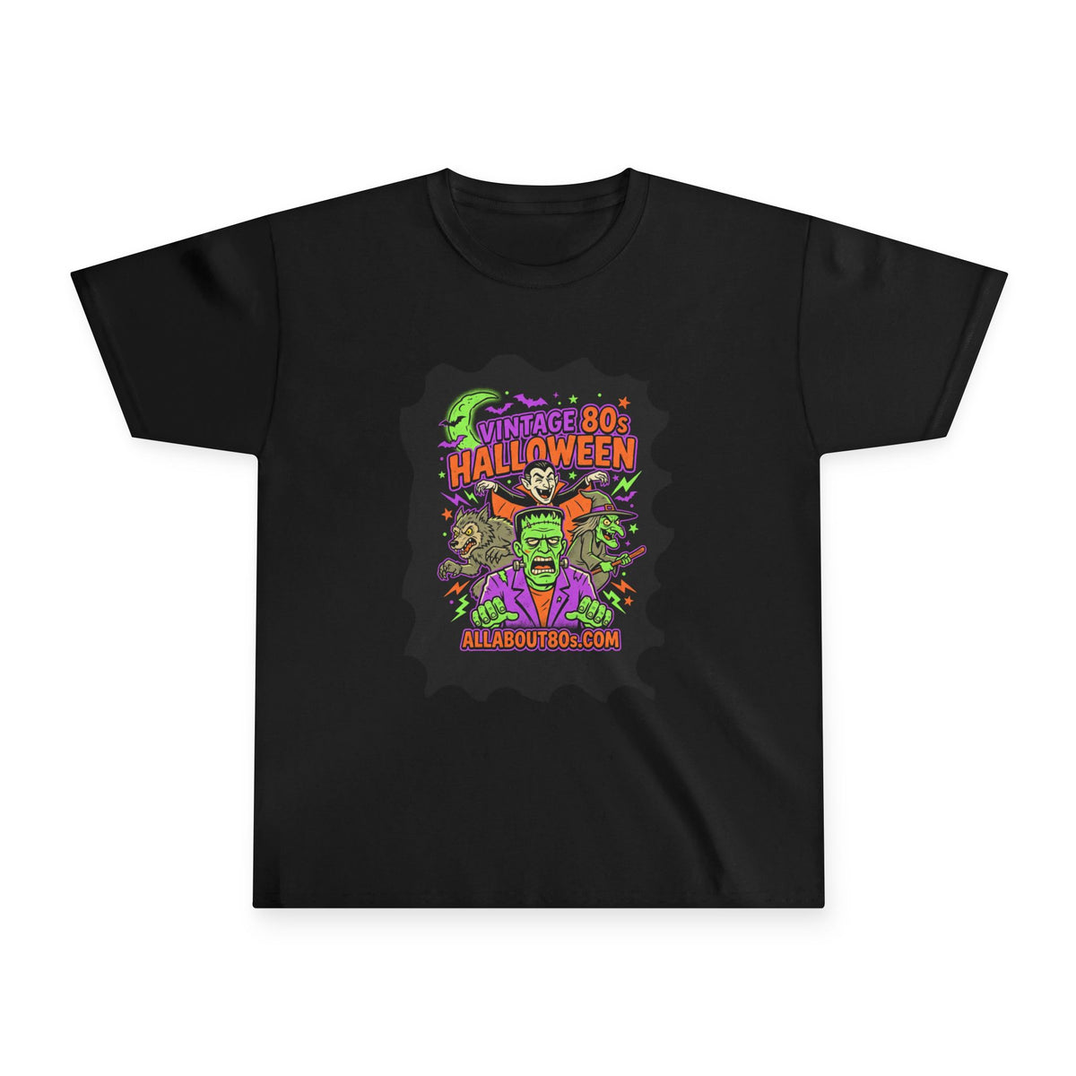 Youth Tee — Vintage 80s Halloween Monster Graphic