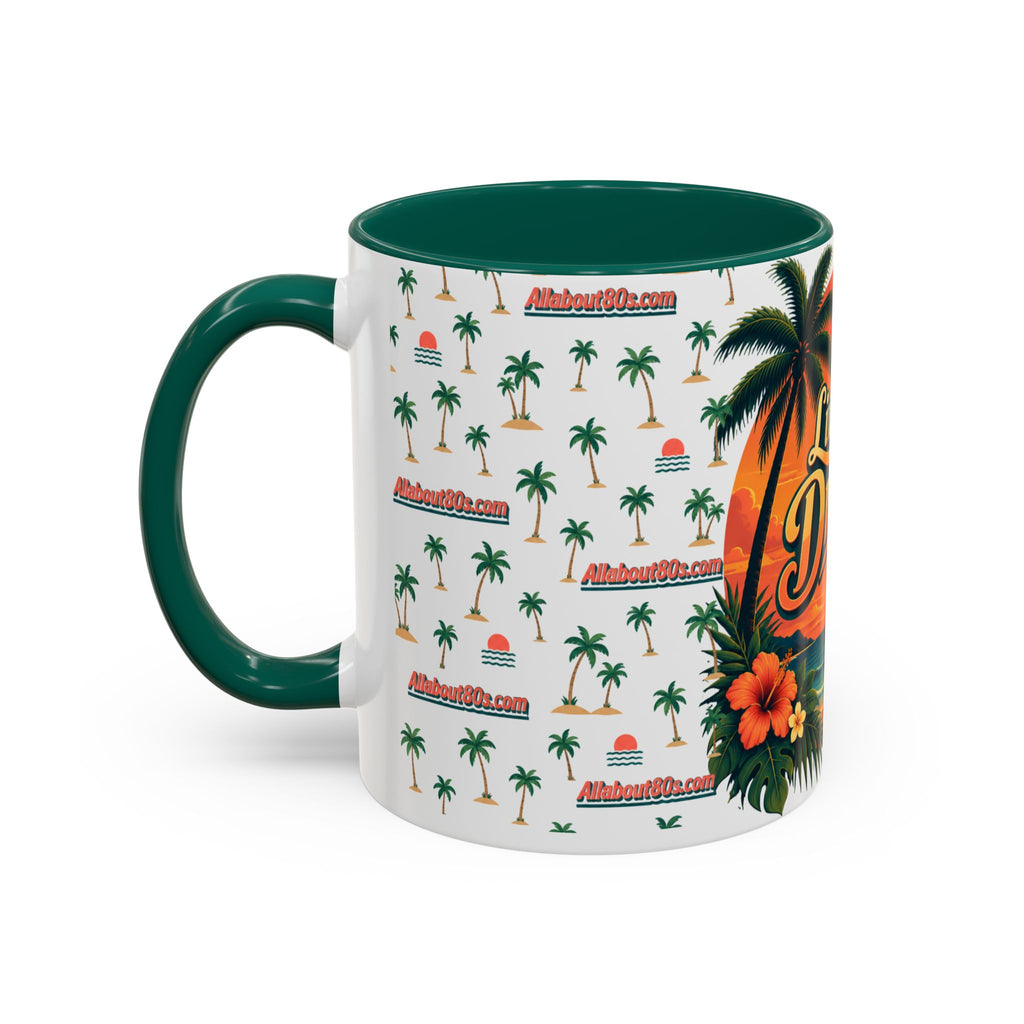 Live Your Dreams Tropical Sunset Mug