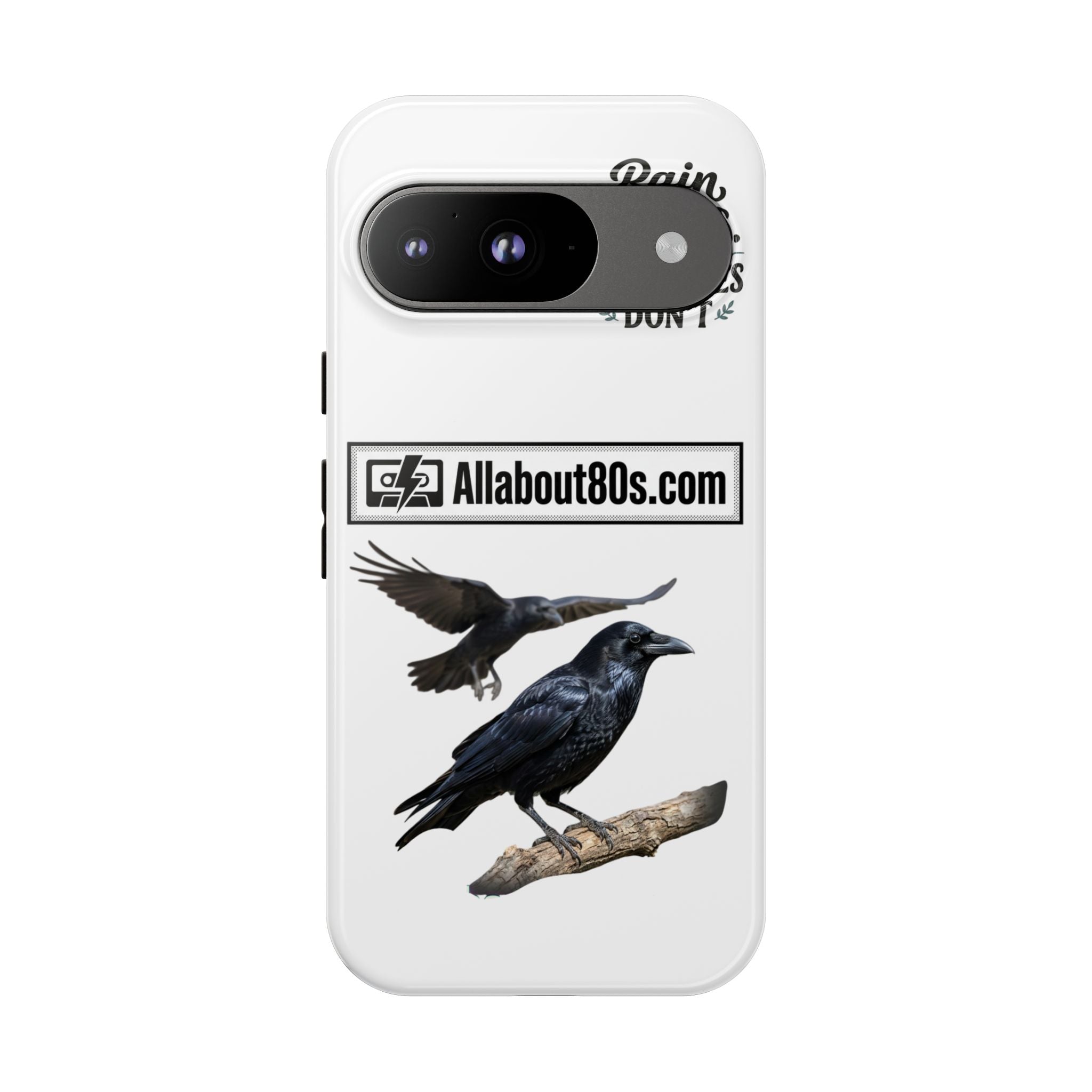 Raven Flight Phone Case — Protective iPhone Case with Black Crow Design