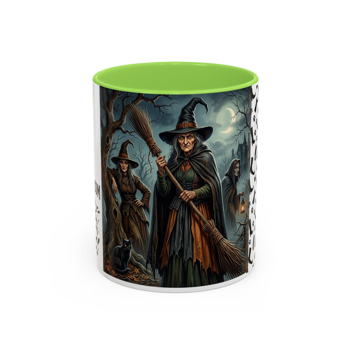 Witches Night Ceramic Mug — Spooky Witch Coven Halloween Coffee Cup (11oz/15oz)