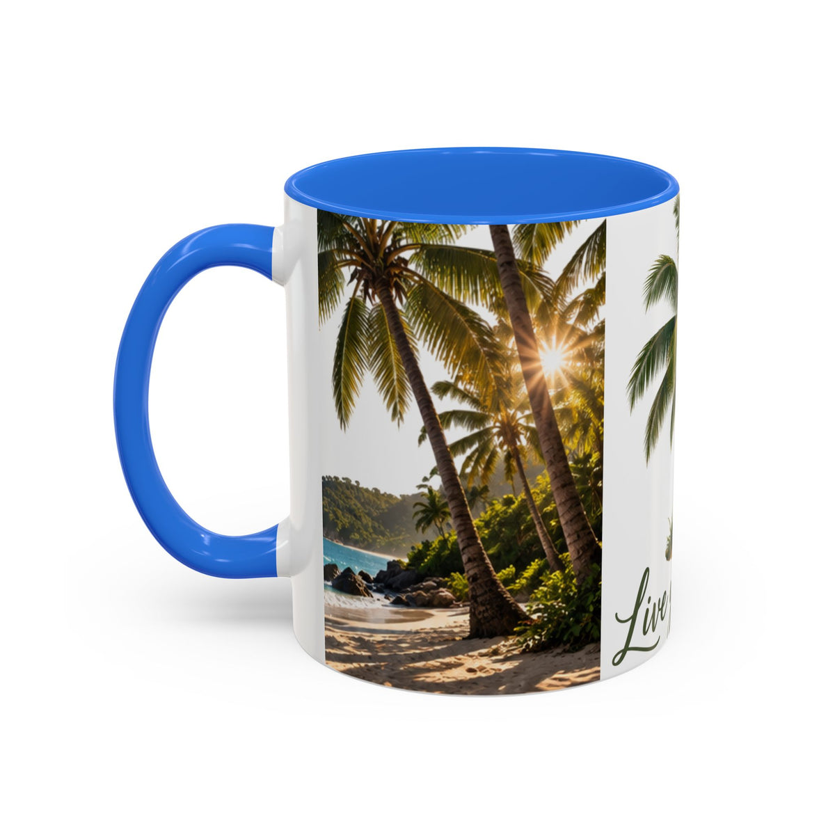 Live Your Dreams Palm Tree Mug