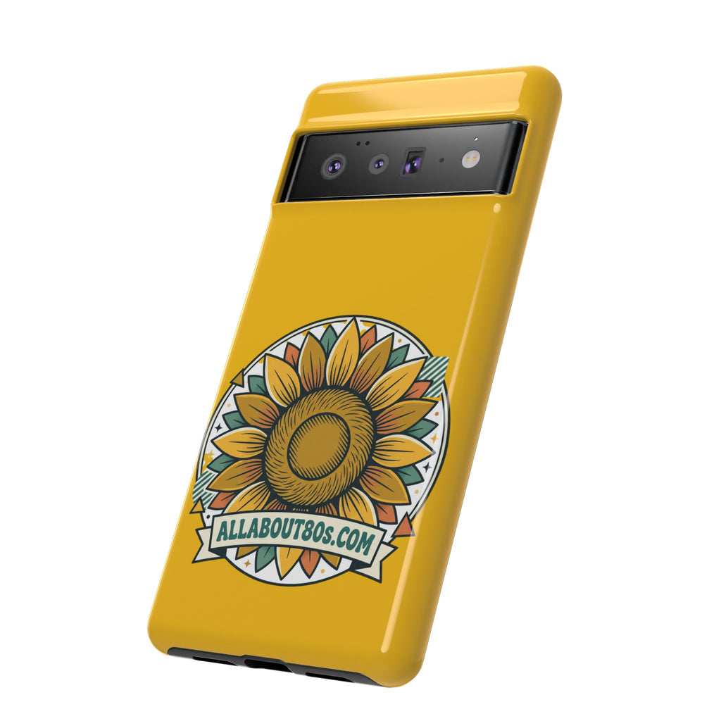 Sunflower Logo Phone Case — AllAbout80s.com Yellow Protective Cover