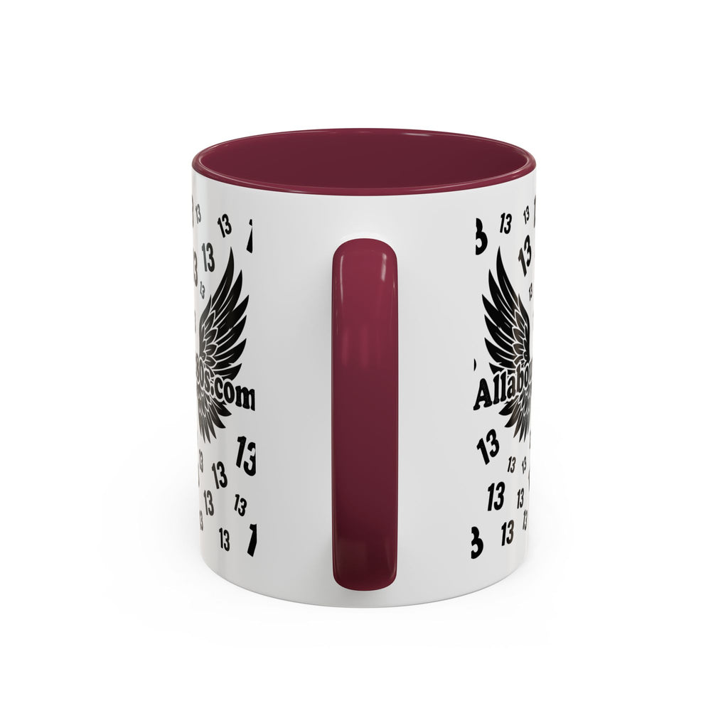 Number 13 Accent Mug — Bold Sports-Style Ceramic Coffee Cup (11oz/15oz)