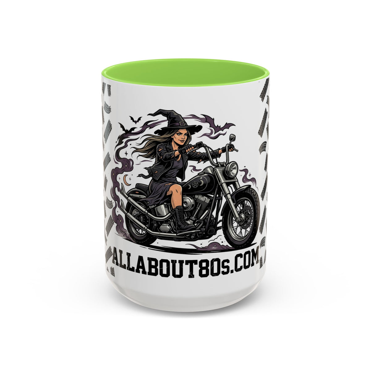 Witch Biker Mug – Motorcycle Witch Coffee Cup (11oz/15oz)