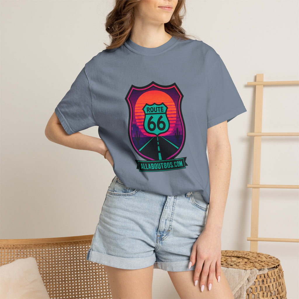 Route 66 Sunset T‑Shirt — Retro Roadtrip Graphic Tee