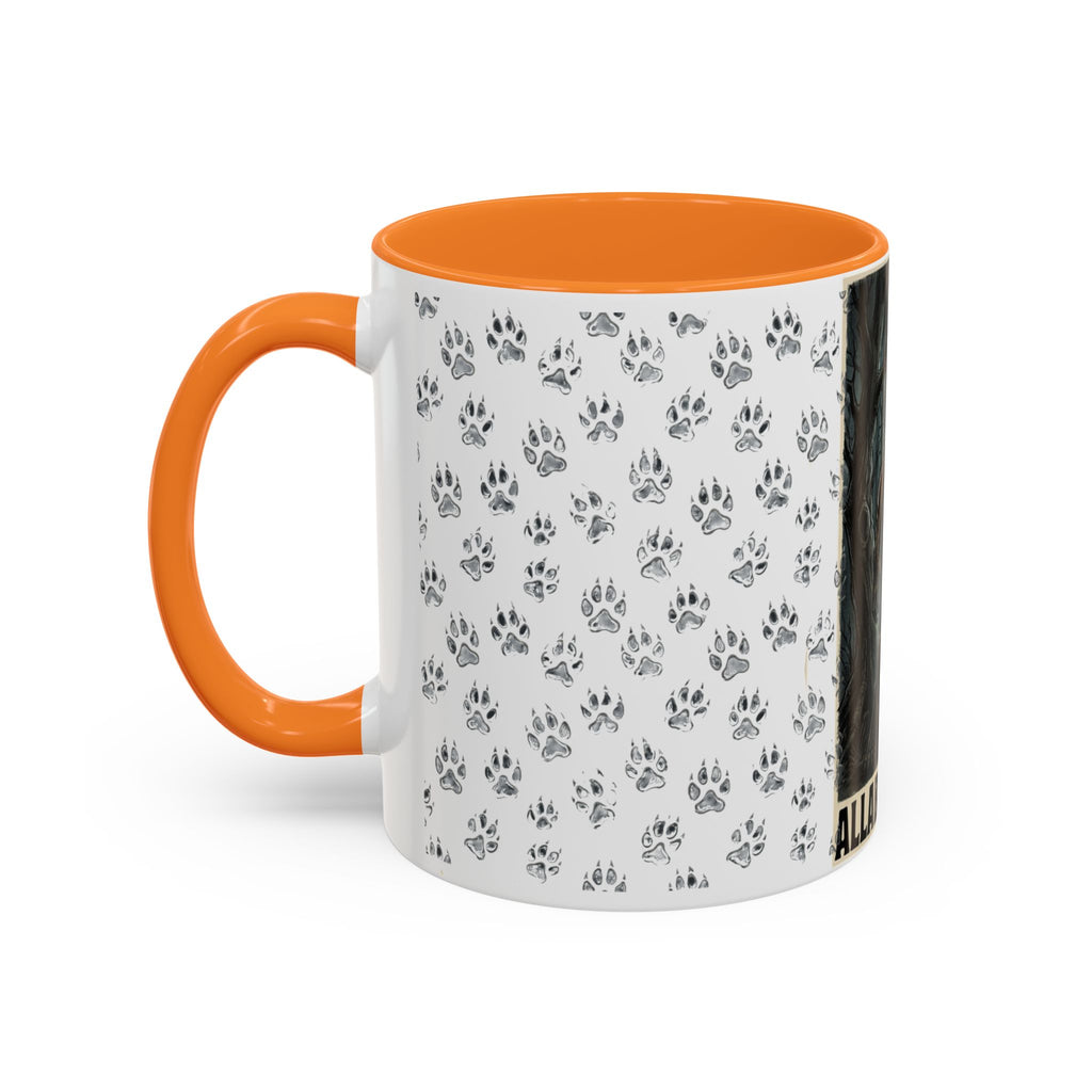 Werewolf Pawprint Mug — Gothic Moonlit Monster Coffee Cup (11oz & 15oz)