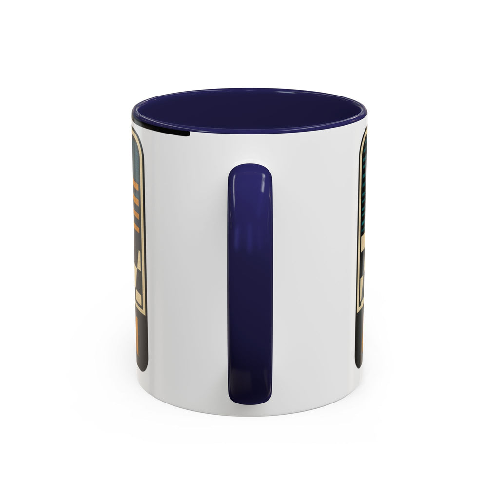 Route 66 Retro Checkerboard Coffee Mug — Vintage Road Trip 11/15oz Accent Mug