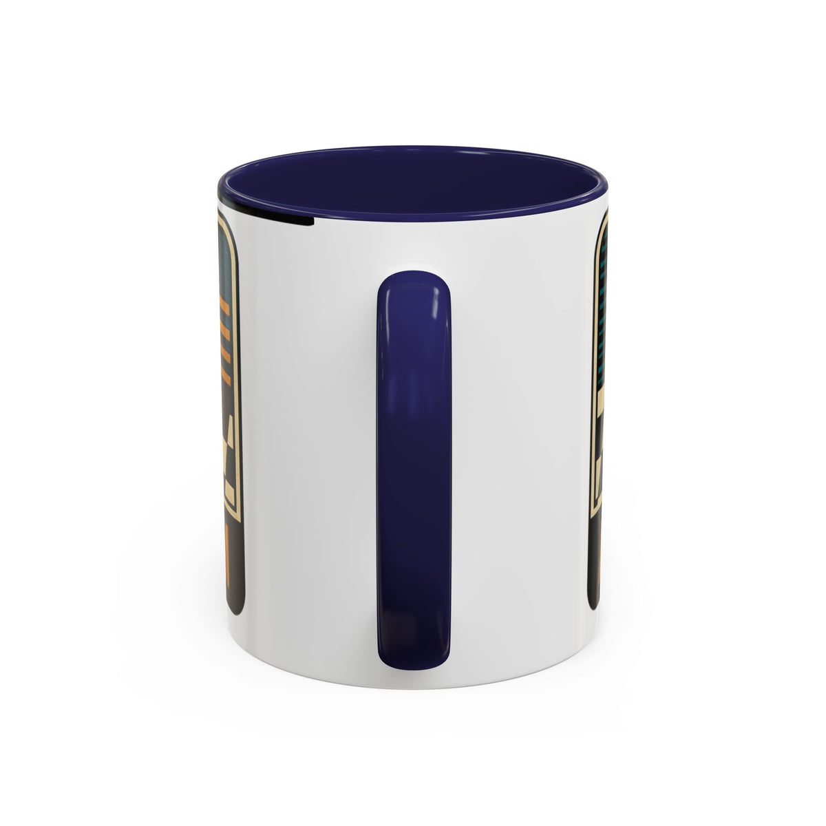 Route 66 Retro Checkerboard Coffee Mug — Vintage Road Trip 11/15oz Accent Mug