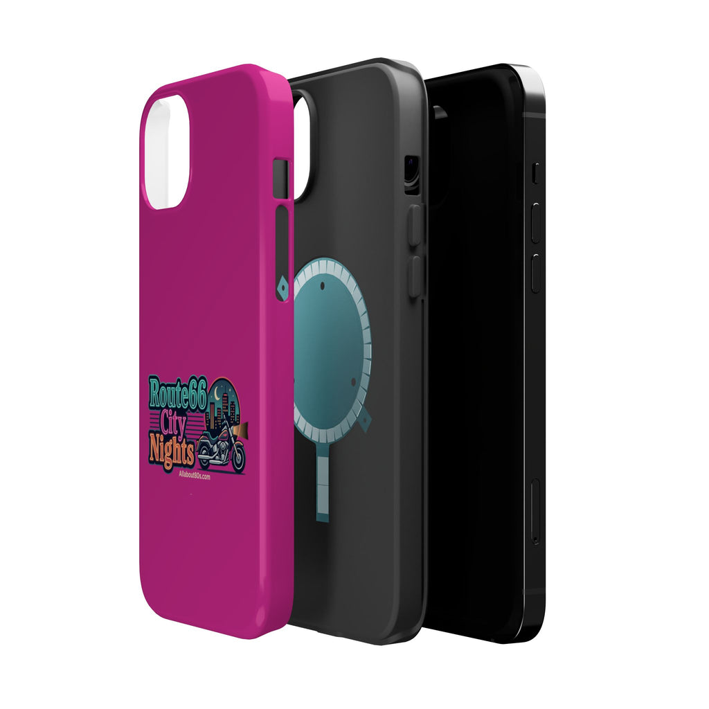 Phone Case — 'Route 66 City Nights' Magnetic Impact-Resistant Case