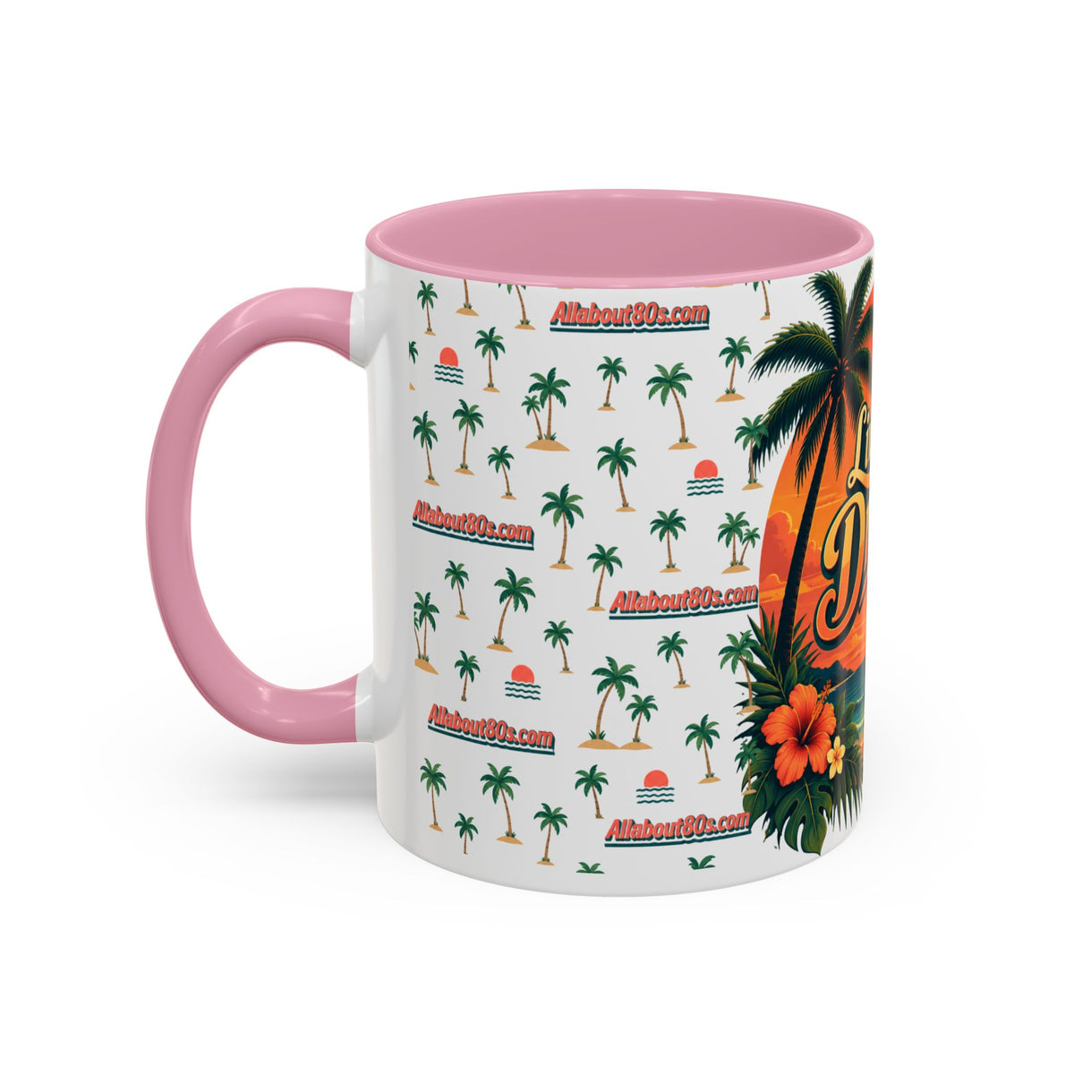 Live Your Dreams Tropical Sunset Mug