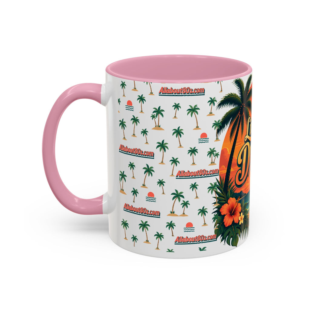 Live Your Dreams Tropical Sunset Mug