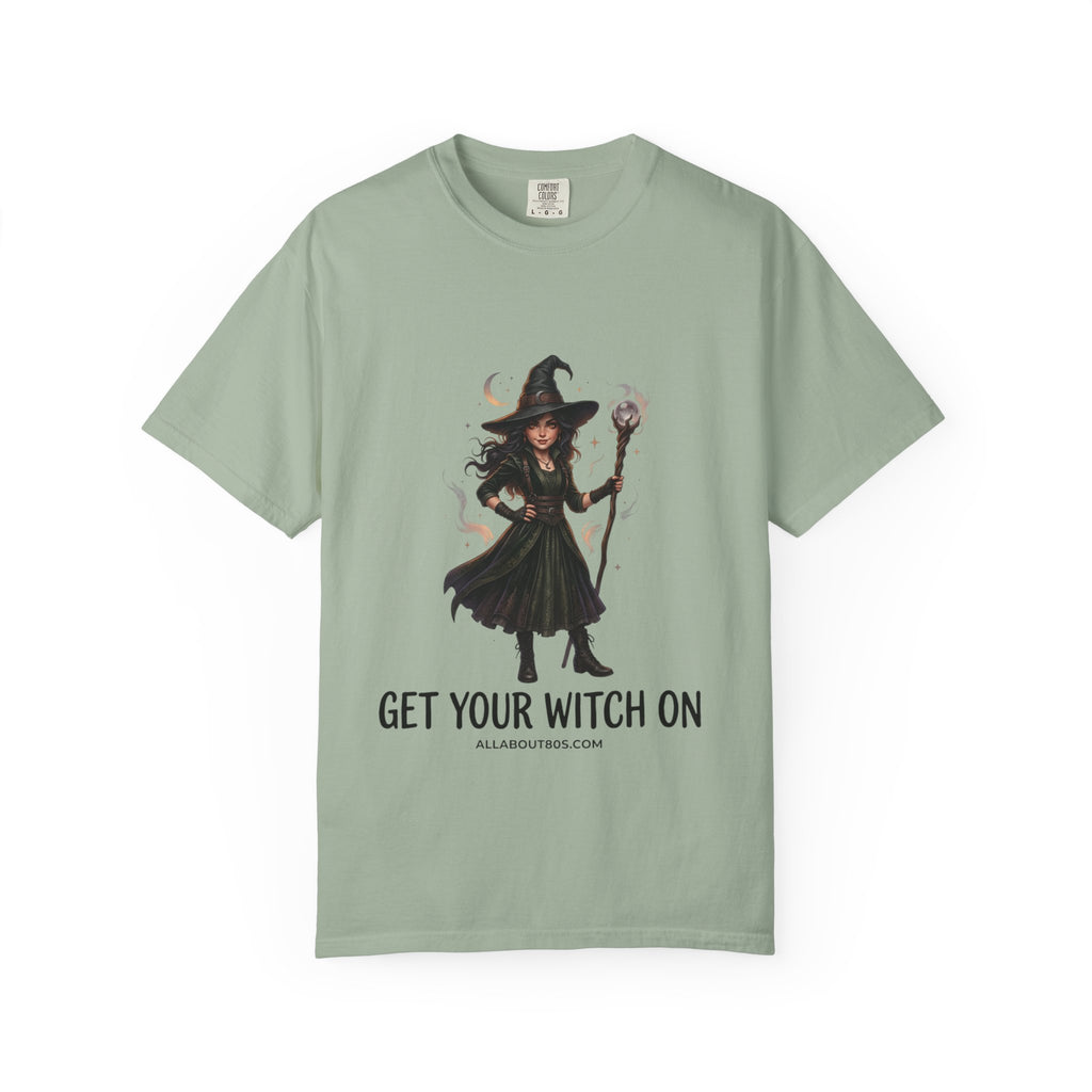 Witch Graphic T-Shirt — "Get Your Witch On" Halloween Tee