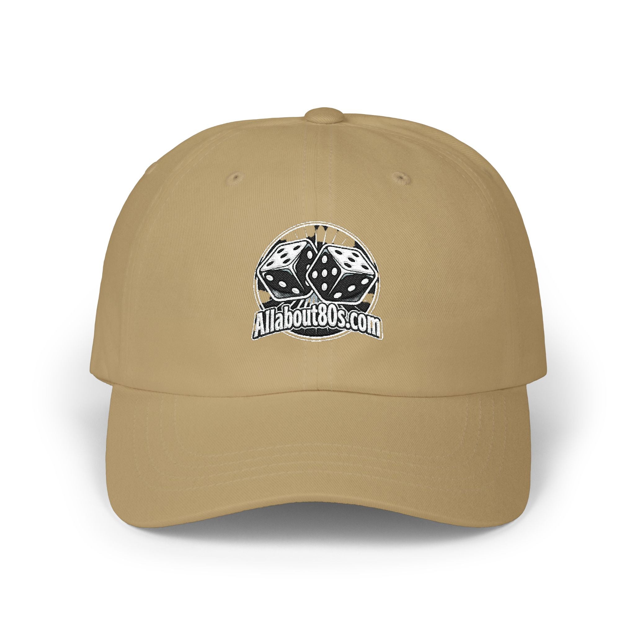 Dad Cap with Vintage Dice Skull Embroidery - Retro Gamer Trucker Hat