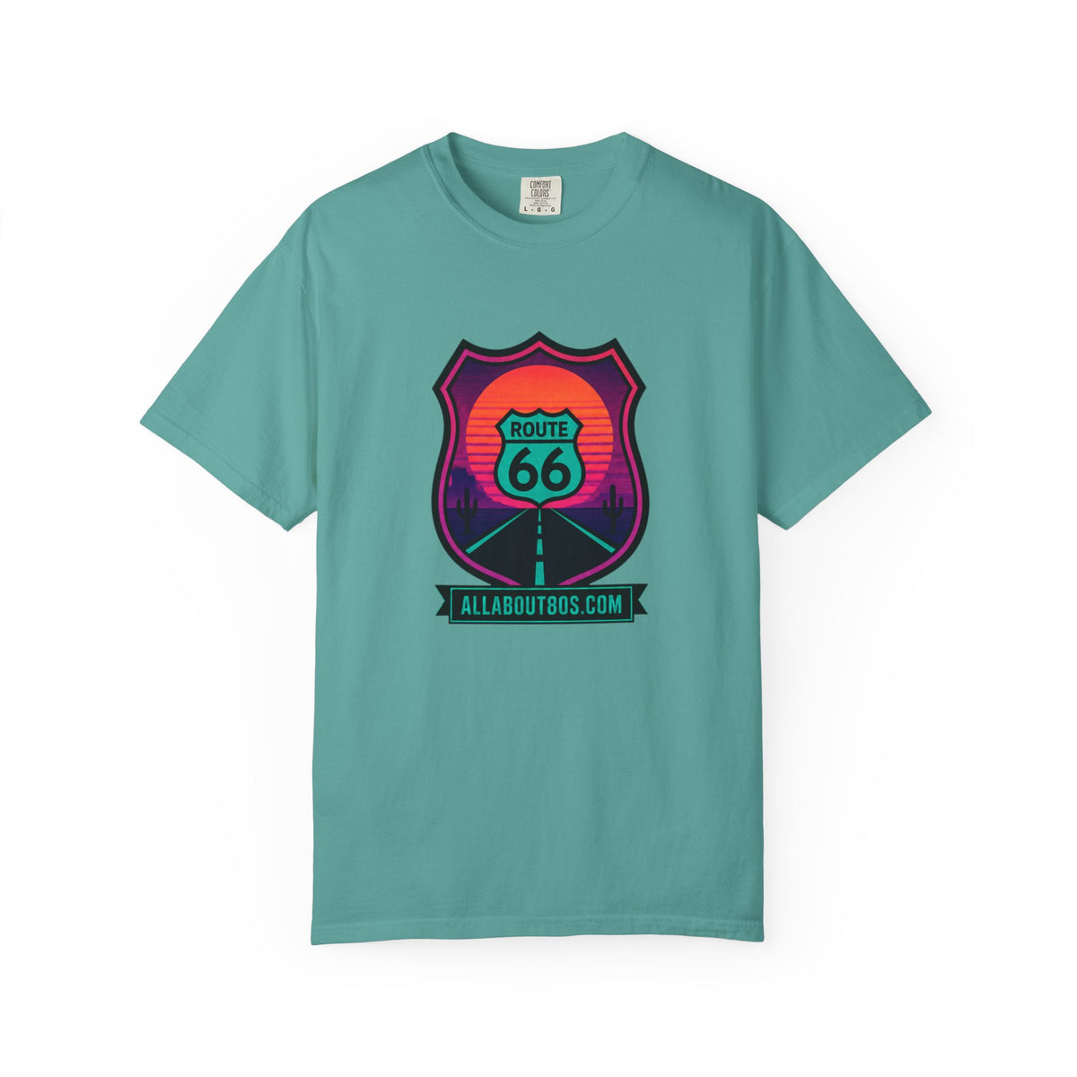 Route 66 Sunset T‑Shirt — Retro Roadtrip Graphic Tee