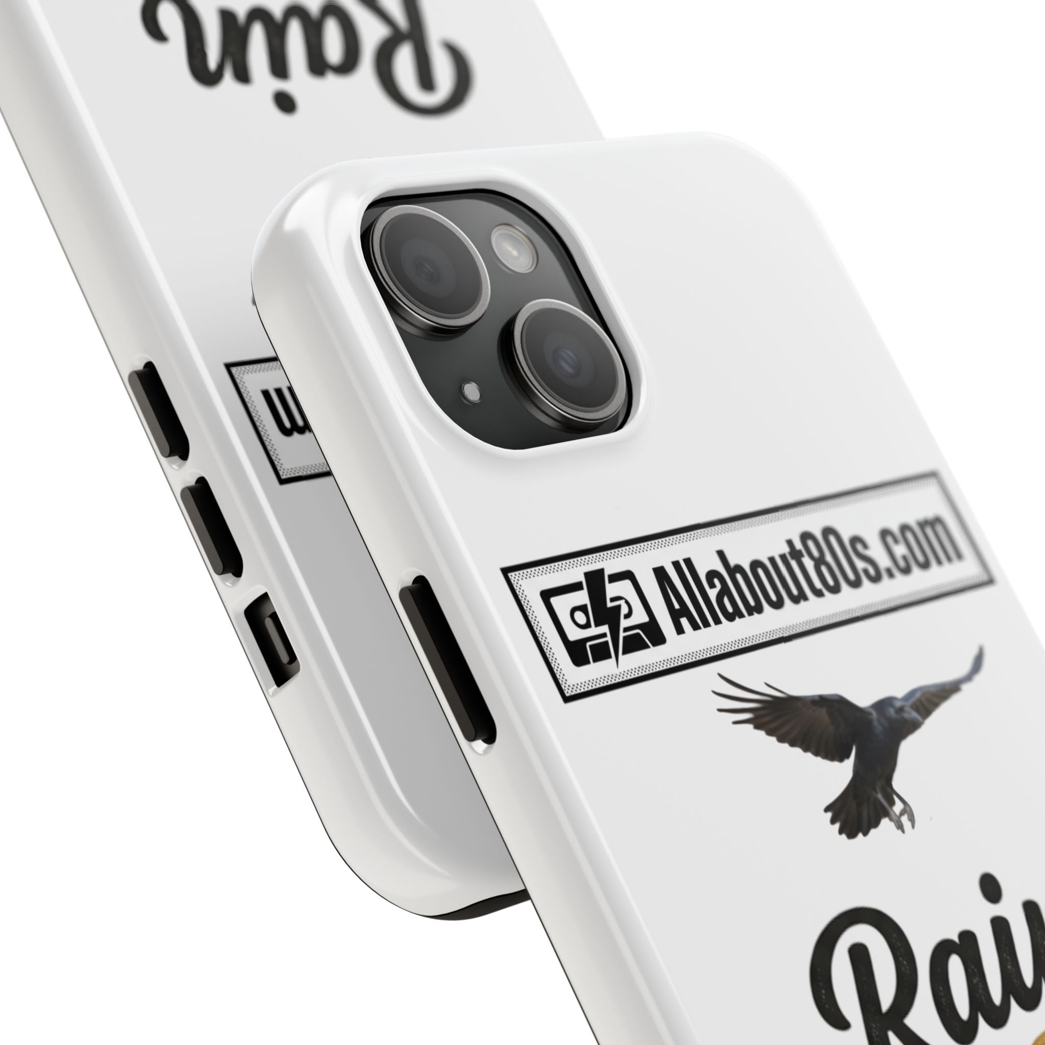 Tough Phone Case — "Rain Fades. Memories Don't" Raven Phone Cover, Protective iPhone Case