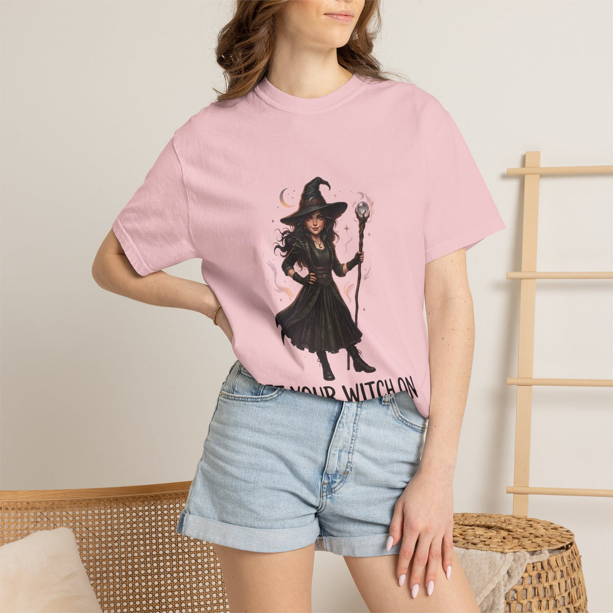 Witch Graphic T-Shirt — "Get Your Witch On" Halloween Tee