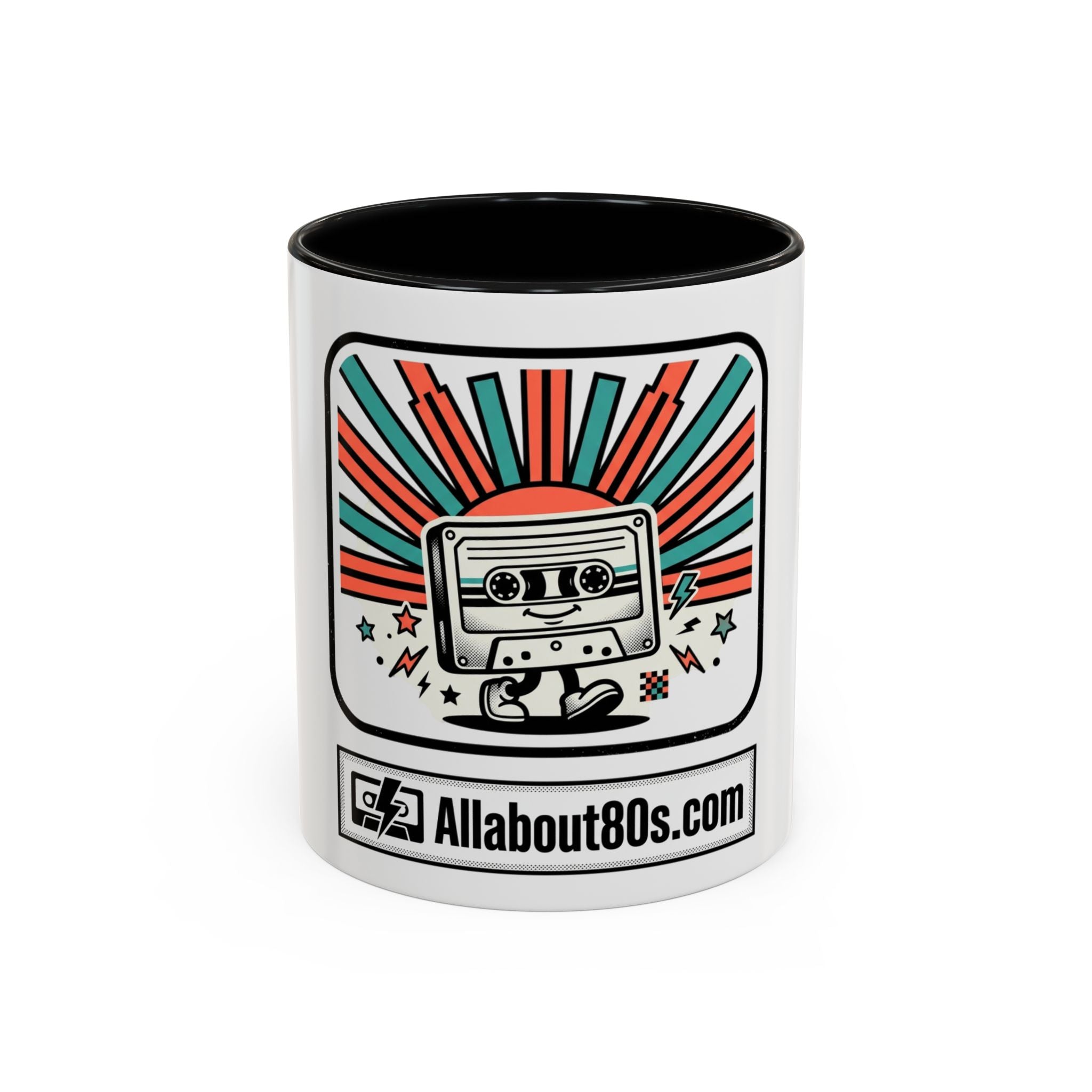 Allabout80s.com Retro Logo Accent Coffee Mug (11/15oz)