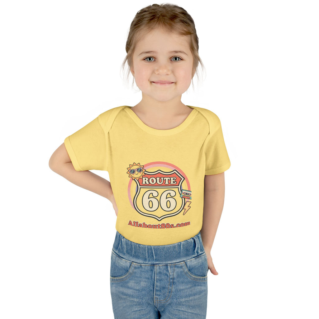 Route 66 Baby Bodysuit – Retro Travel Infant Onesie