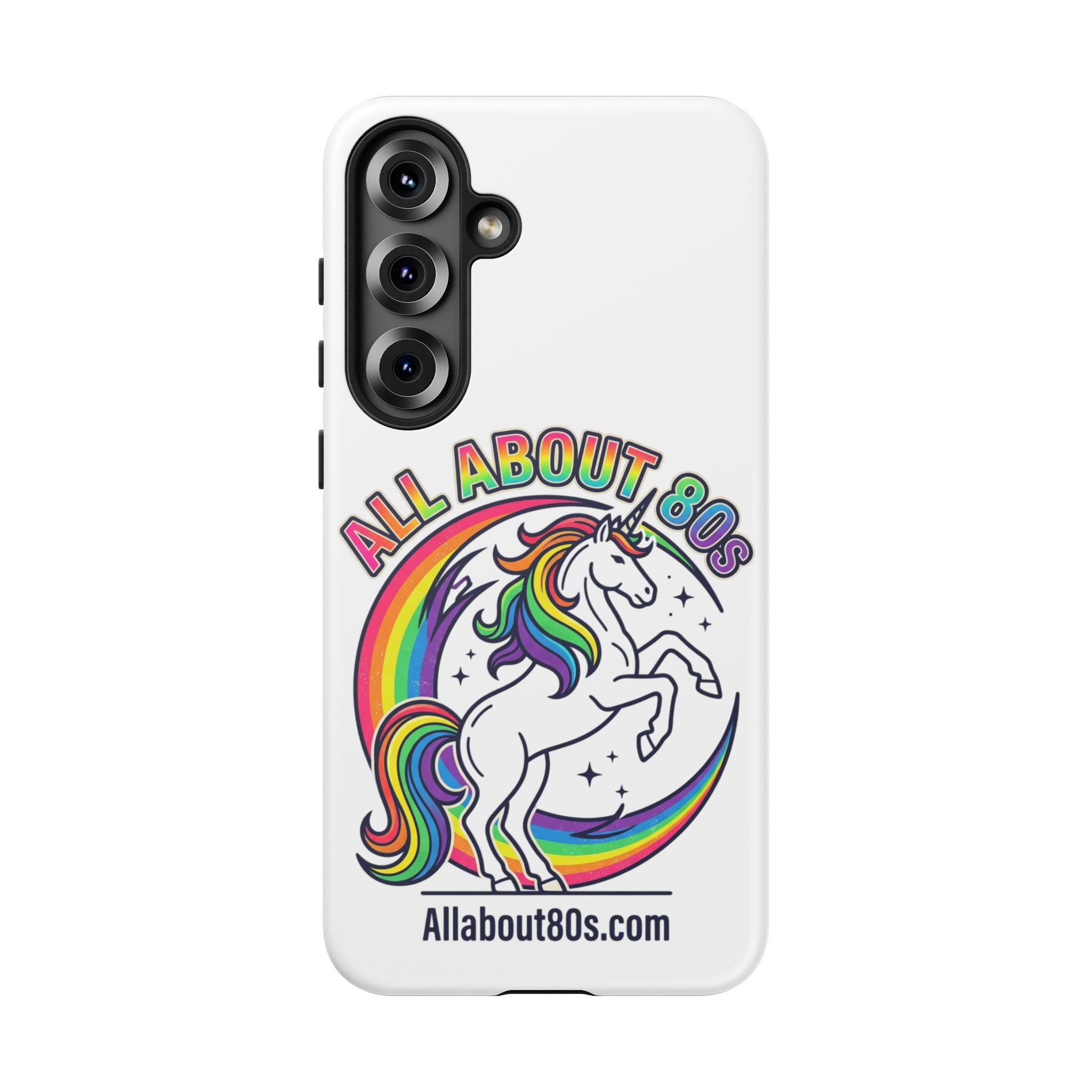 All About 80s Rainbow Unicorn Phone Case