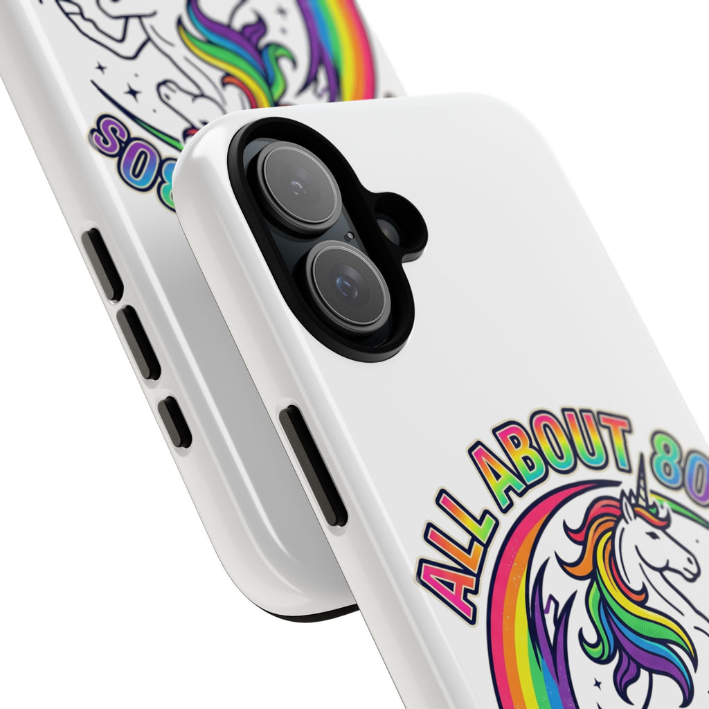 All About 80s Rainbow Unicorn Phone Case