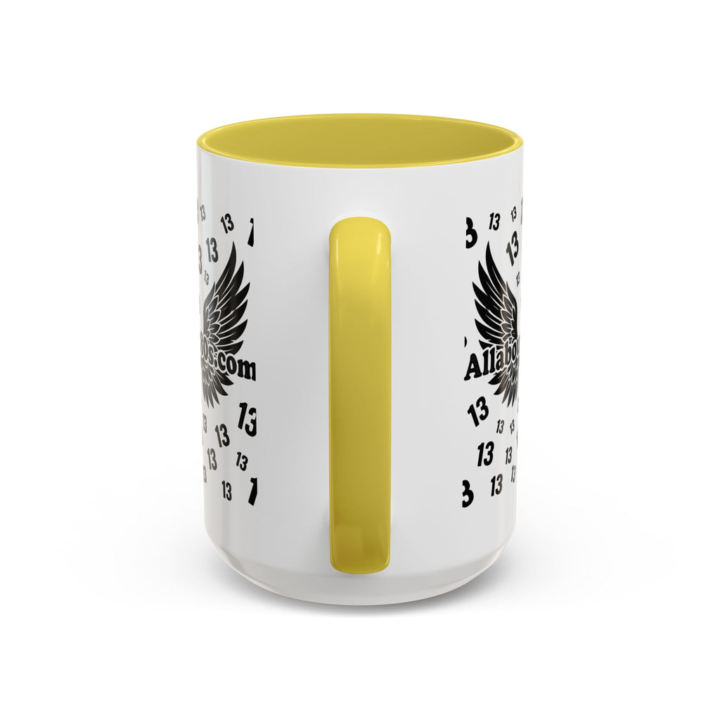 Number 13 Accent Mug — Bold Sports-Style Ceramic Coffee Cup (11oz/15oz)