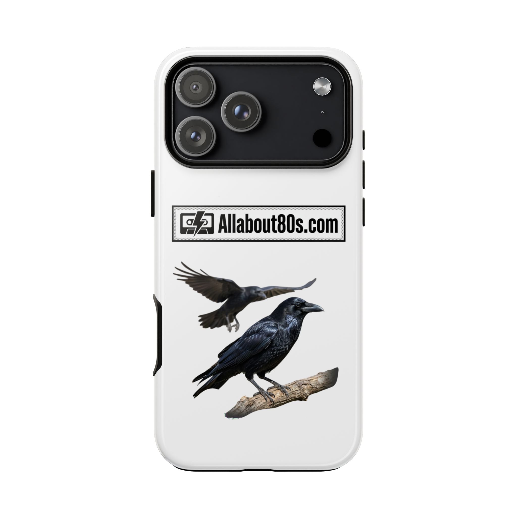 Raven Flight Phone Case — Protective iPhone Case with Black Crow Design