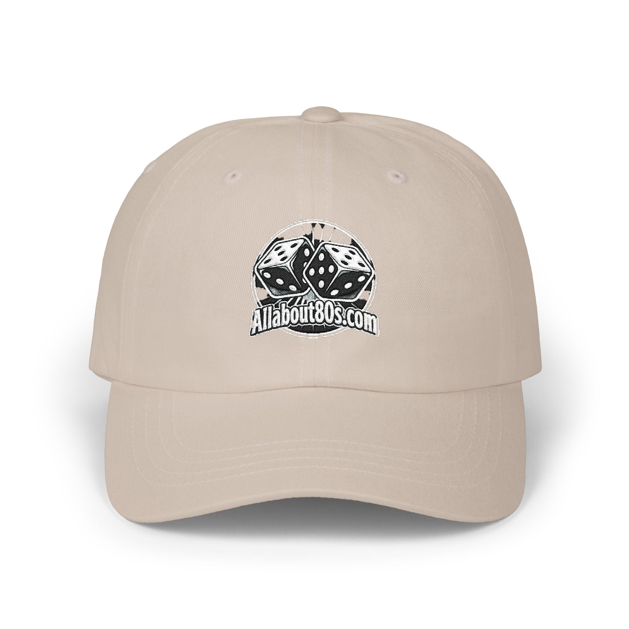 Dad Cap with Vintage Dice Skull Embroidery - Retro Gamer Trucker Hat