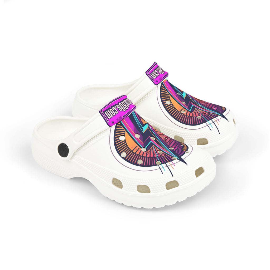 Kid's EVA Foam Clogs — Vibrant Lightning Bolt Graphic (AOP)