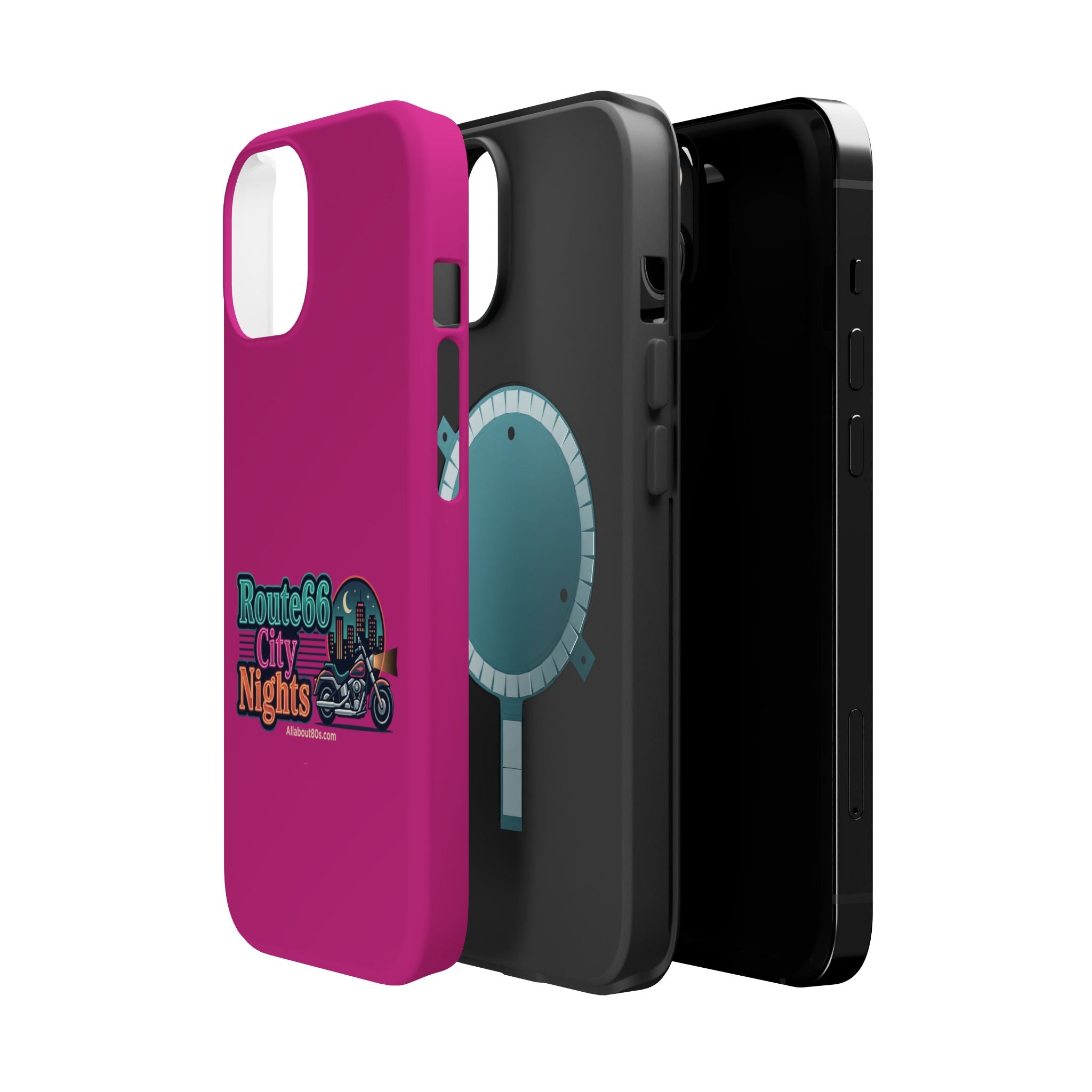 Phone Case — 'Route 66 City Nights' Magnetic Impact-Resistant Case