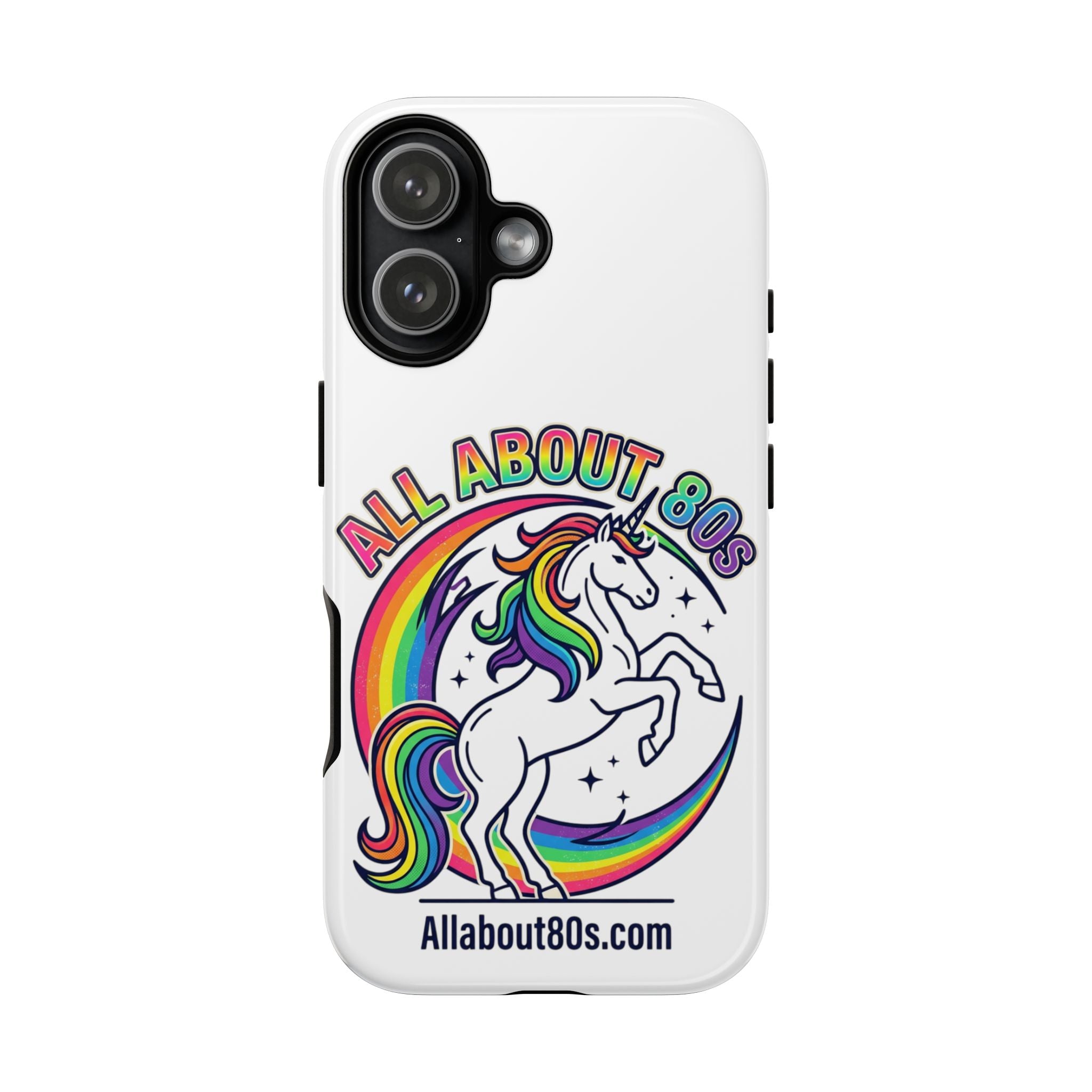 All About 80s Rainbow Unicorn Phone Case