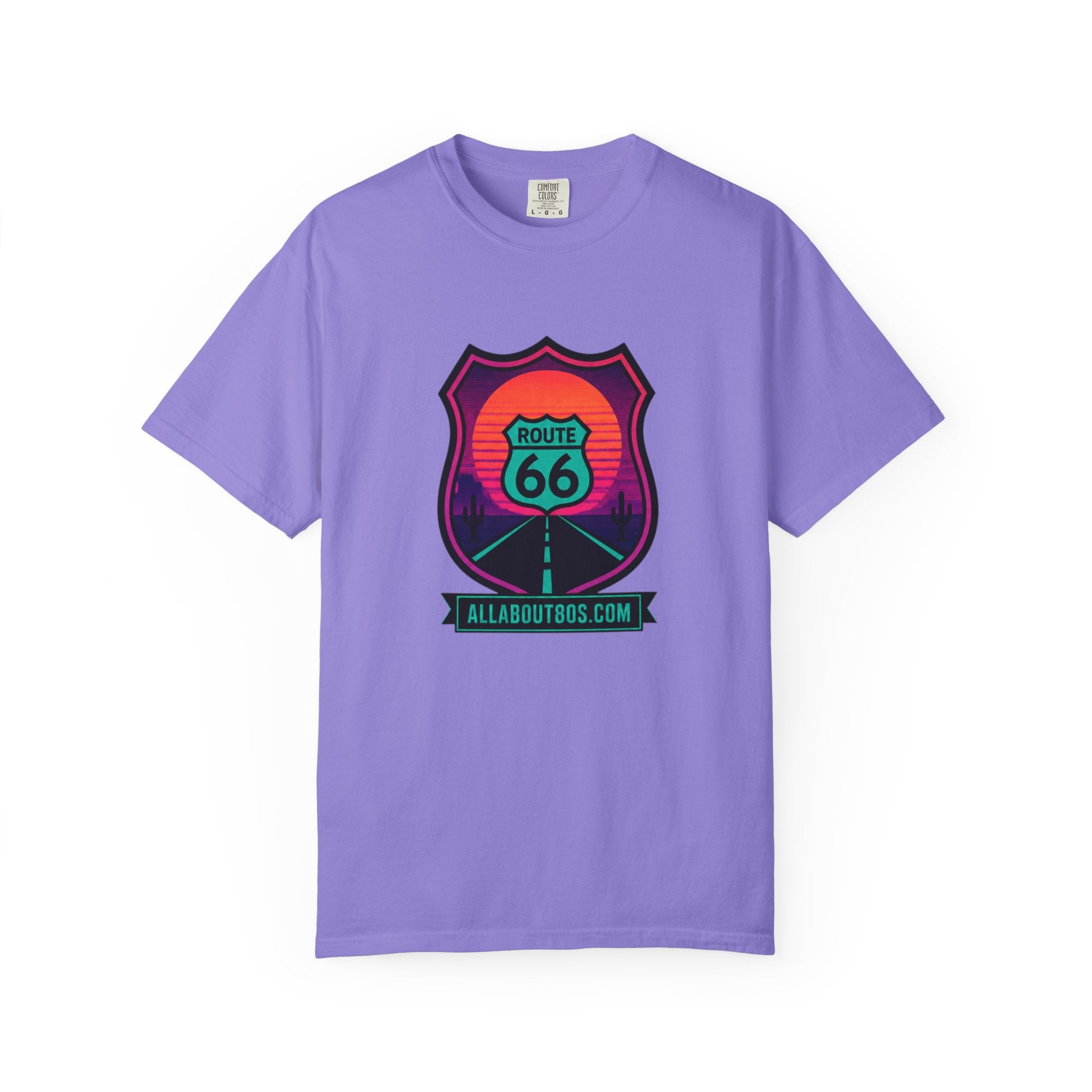 Route 66 Sunset T‑Shirt — Retro Roadtrip Graphic Tee