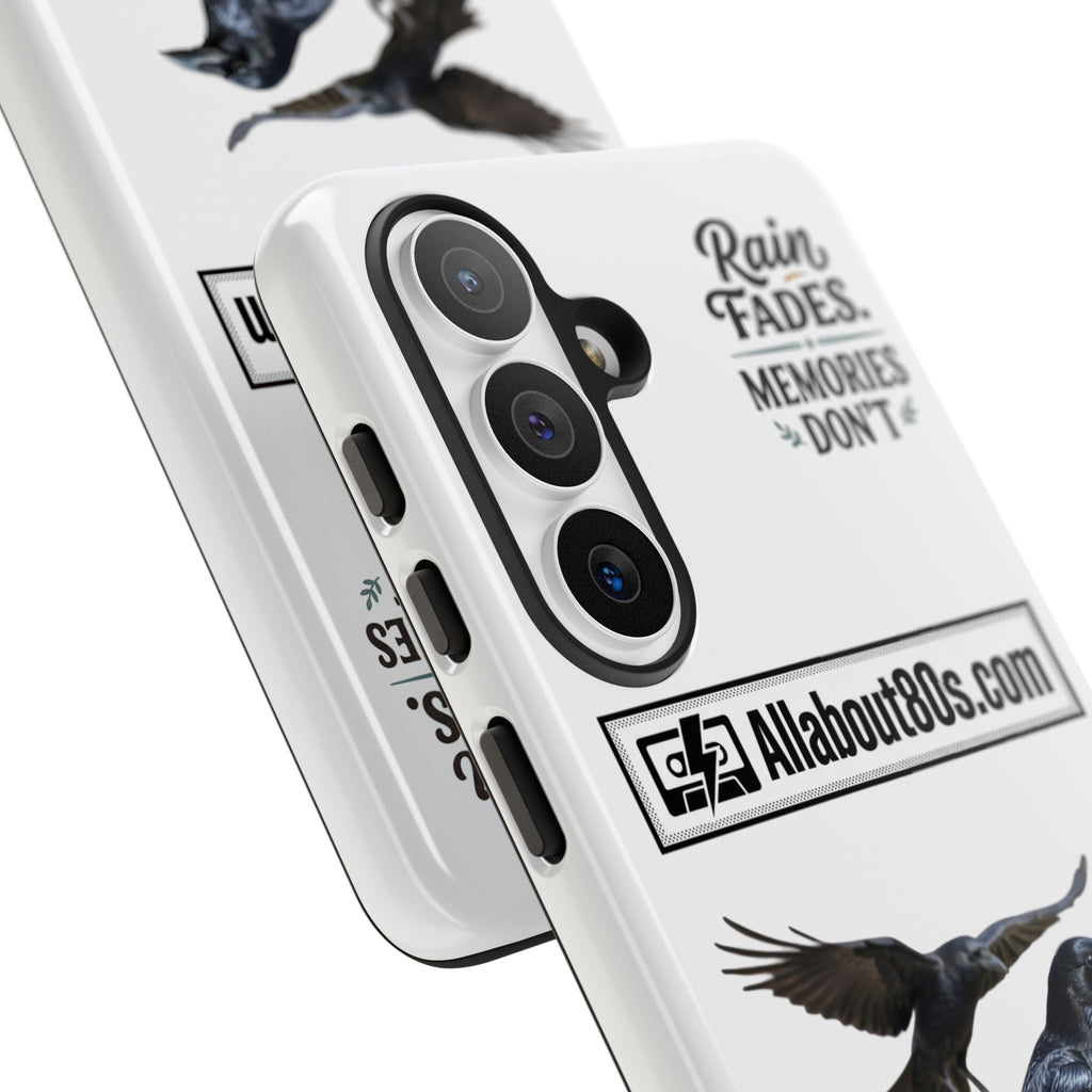 Raven Flight Phone Case — Protective iPhone Case with Black Crow Design