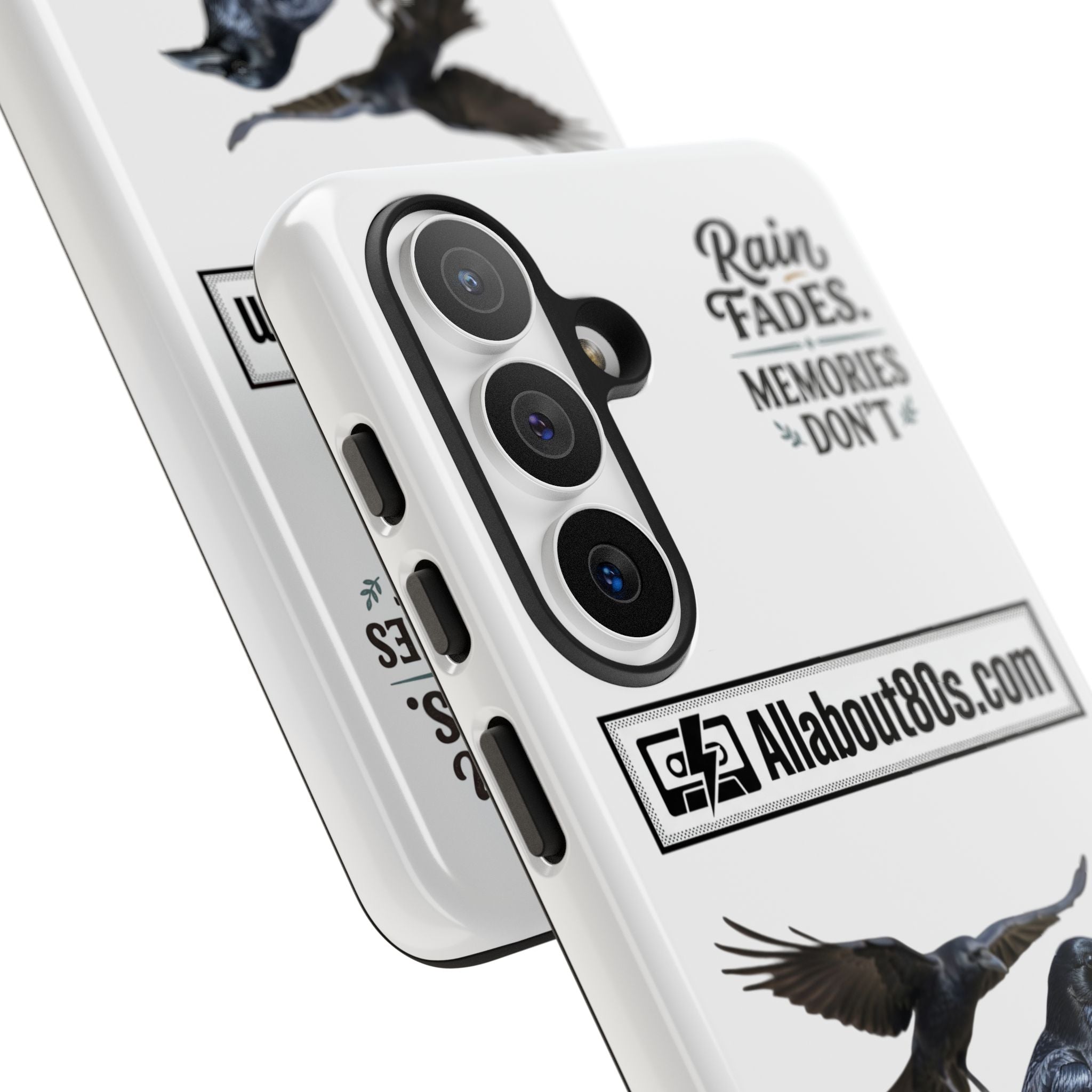 Raven Flight Phone Case — Protective iPhone Case with Black Crow Design