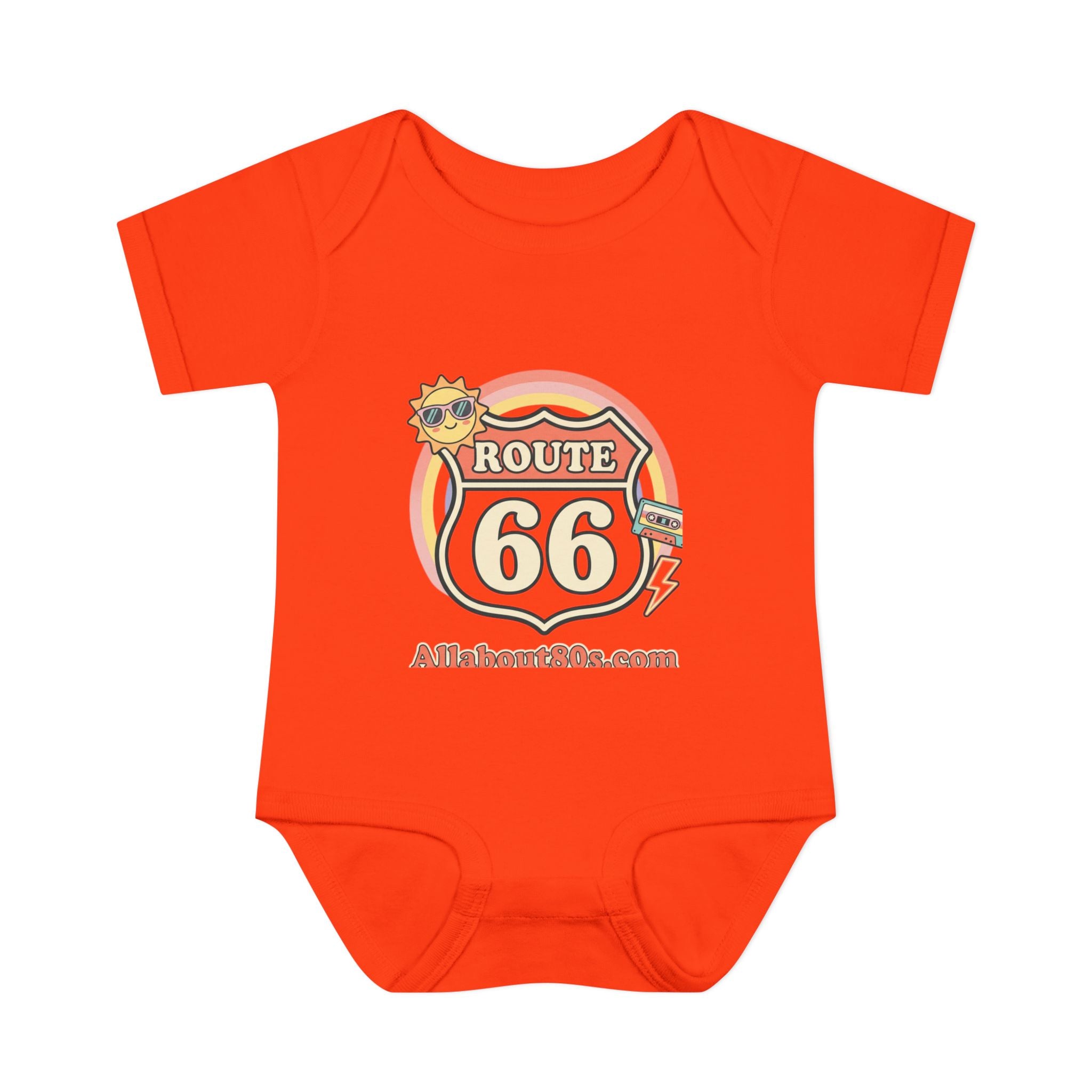Route 66 Baby Bodysuit – Retro Travel Infant Onesie