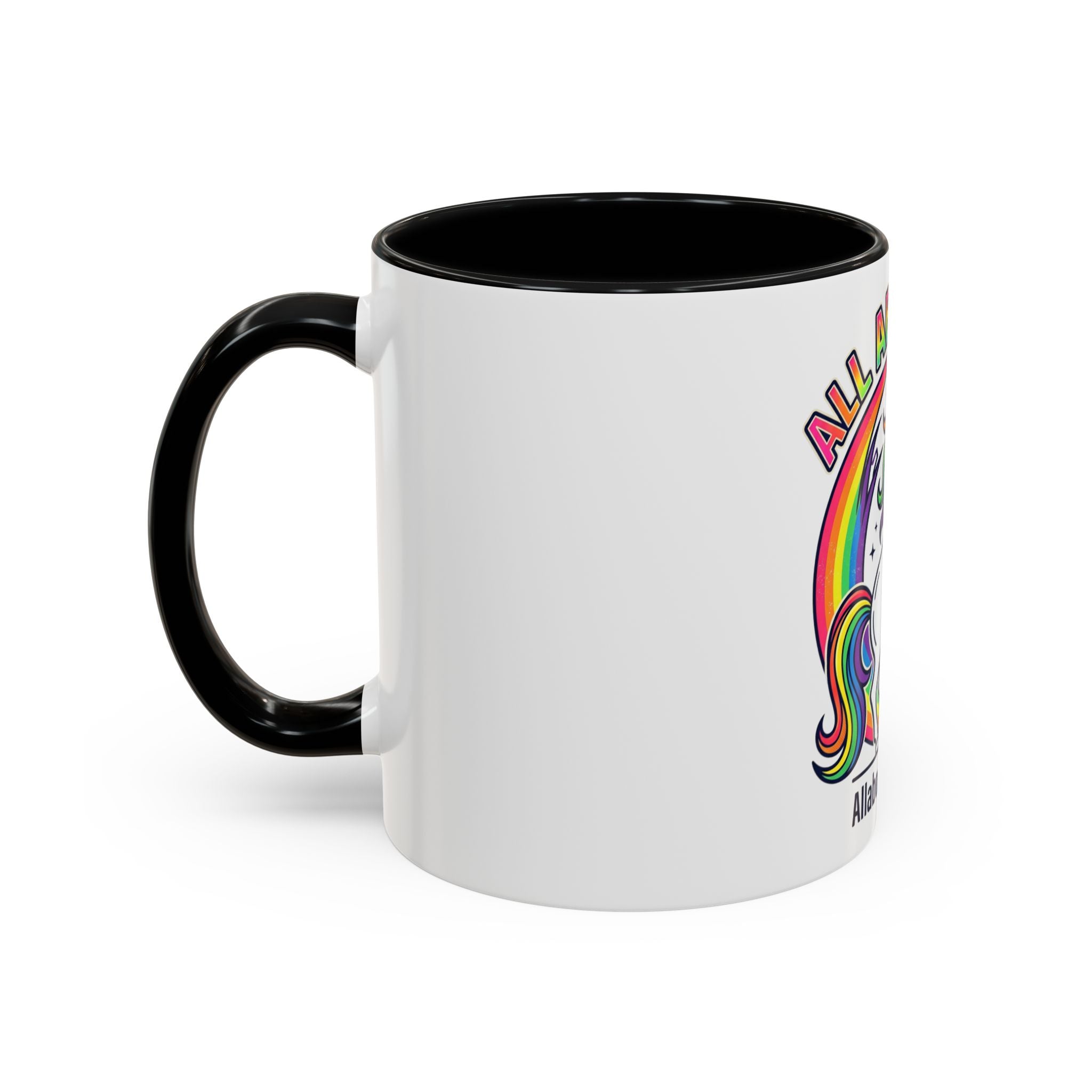 All About 80s Unicorn Rainbow Coffee Mug (11/15oz)