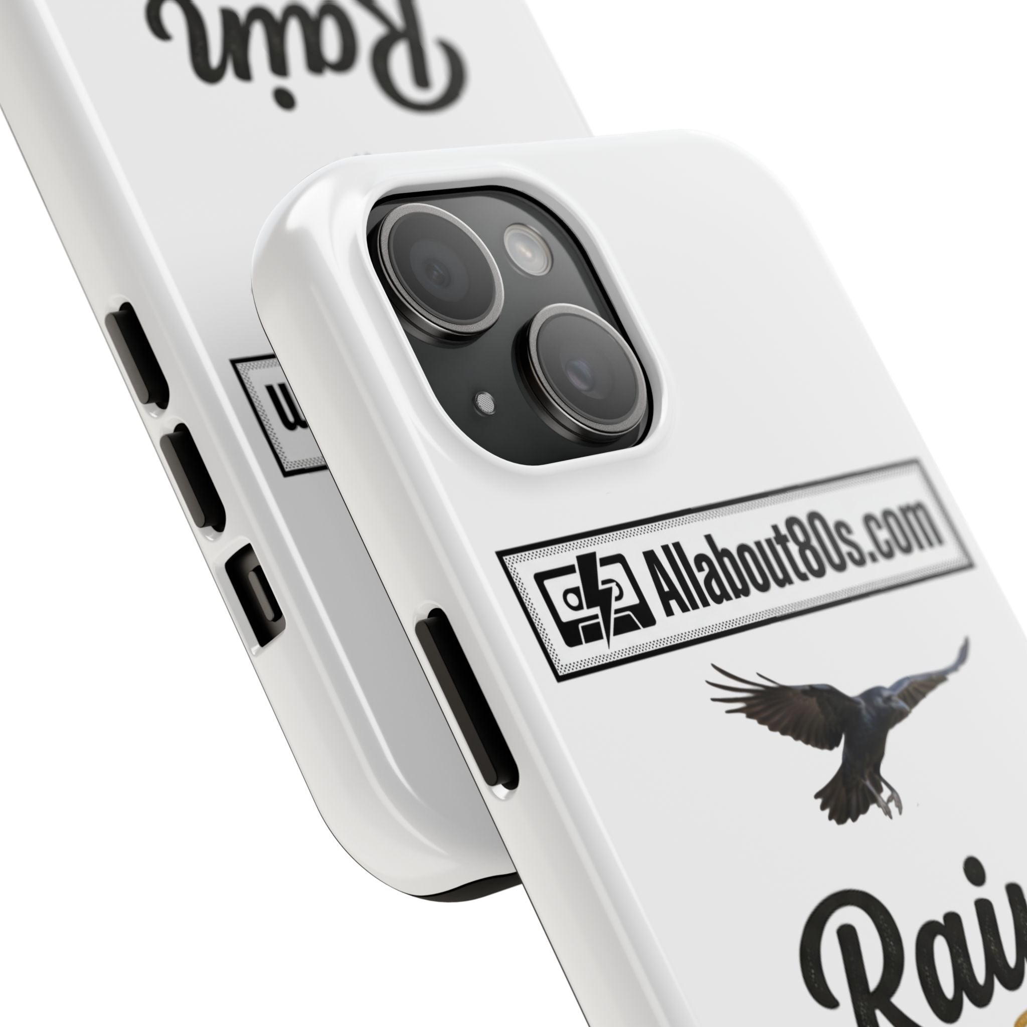 Tough Phone Case — "Rain Fades. Memories Don't" Raven Phone Cover, Protective iPhone Case