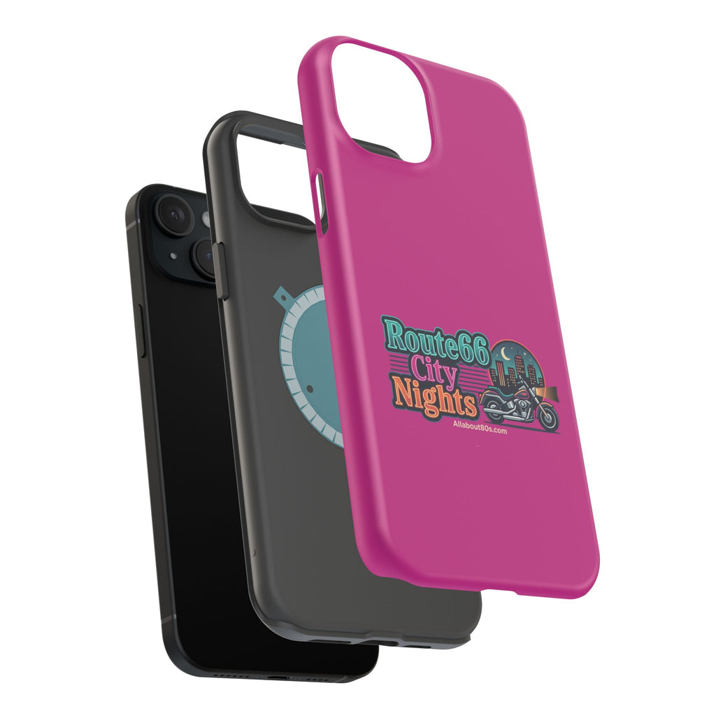 Phone Case — 'Route 66 City Nights' Magnetic Impact-Resistant Case