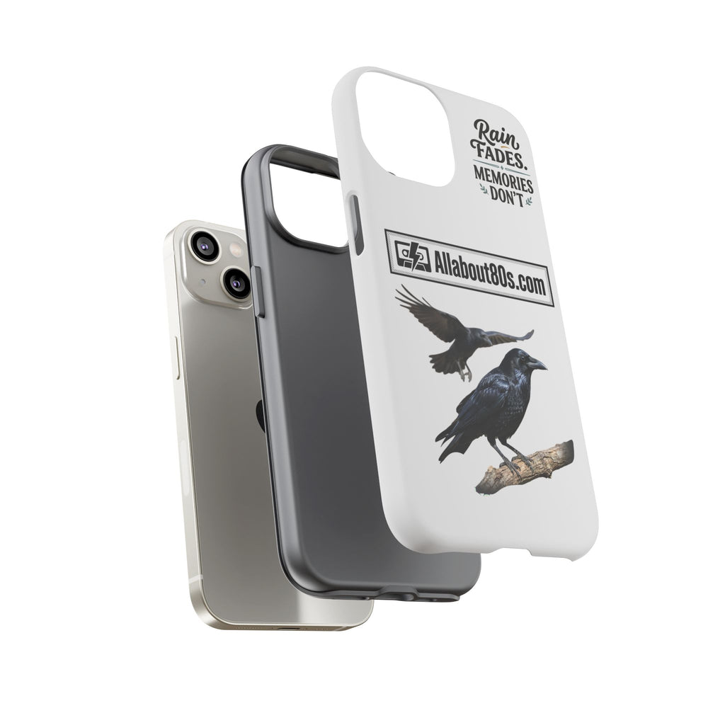 Raven Flight Phone Case — Protective iPhone Case with Black Crow Design