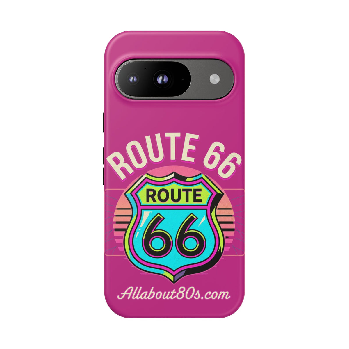 Route 66 Phone Case — Retro Neon Road Trip iPhone Cover
