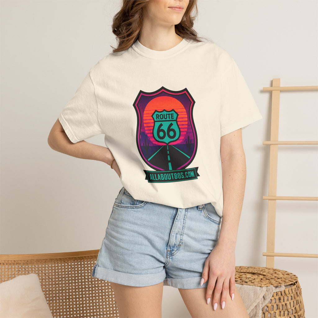 Route 66 Sunset T‑Shirt — Retro Roadtrip Graphic Tee