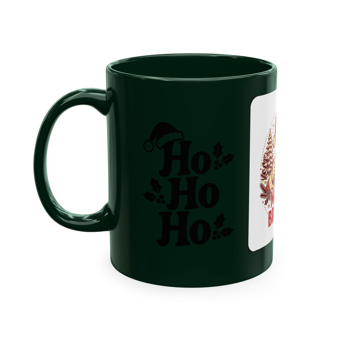 Merry & Bright AF Christmas Santa Ceramic Mug