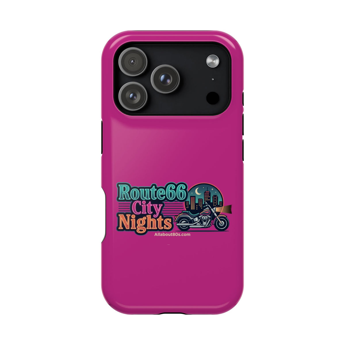 Phone Case — 'Route 66 City Nights' Magnetic Impact-Resistant Case