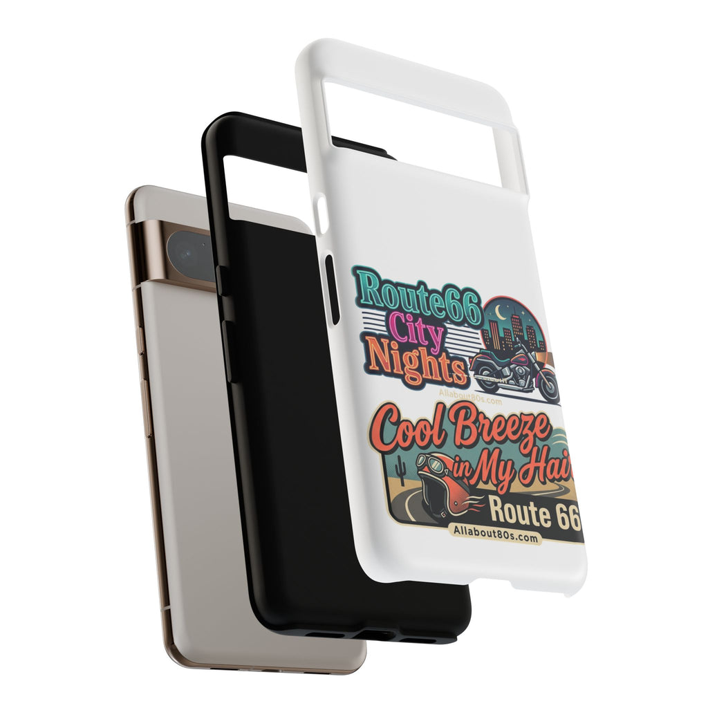 Phone Case — Route 66 City Nights Motorcycle Design
